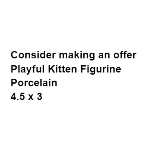 Playful Kitten Figurine 3.5" Long Haired Calico Mid Century Grannycore Porcelain - Picture 2 of 8